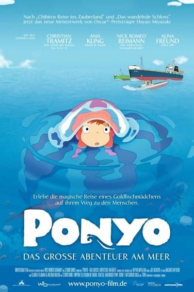 Download Ponyo (2008) Dual Audio {Hindi-English} Movie 480p | 720p WEB-DL 350MB | 850MB