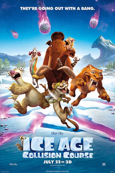 Download Ice Age: Collision Course (2016) Dual Audio {Hindi-English} Movie 480p | 720p | 1080p BluRay 300MB | 800MB